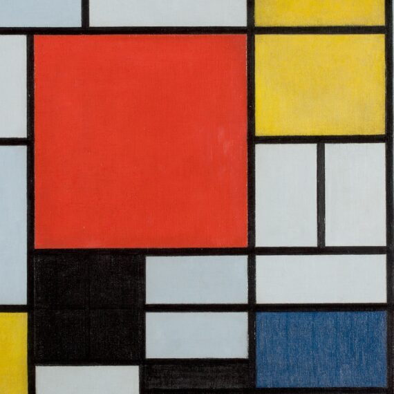 Composition with Large Red Plane, Yellow, Bloack, Grey and Blue, Piet Mondrian (1921), KUNSTMUSEUM Den Haag